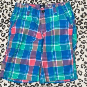 JK Designs Colorful Plaid Kids Shorts